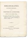 LALANDE, JOSEPH-JÉRÔME LE FRANÇAIS DE. Bibliographie Astronomique.  1803